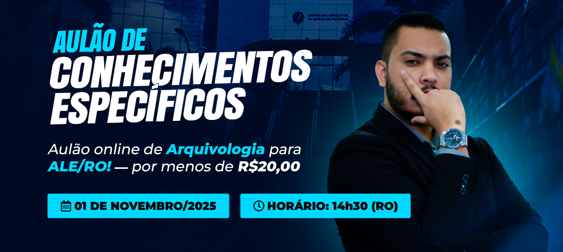 Aulão Conhecimentos Específicos ALE RO